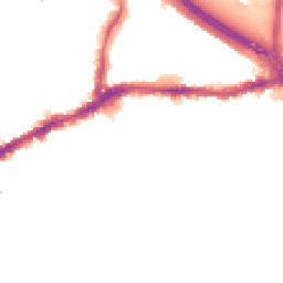 Night-time road noise heatmap for SE10 0DH