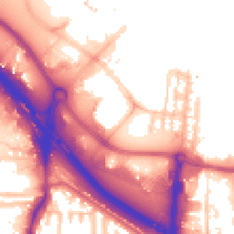 Daytime road noise heatmap for SE10 0DT