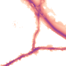 Night-time road noise heatmap for SE10 0EP