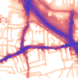 Daytime road noise heatmap for SE10 0HW