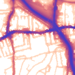 Daytime road noise heatmap for SE10 0LB