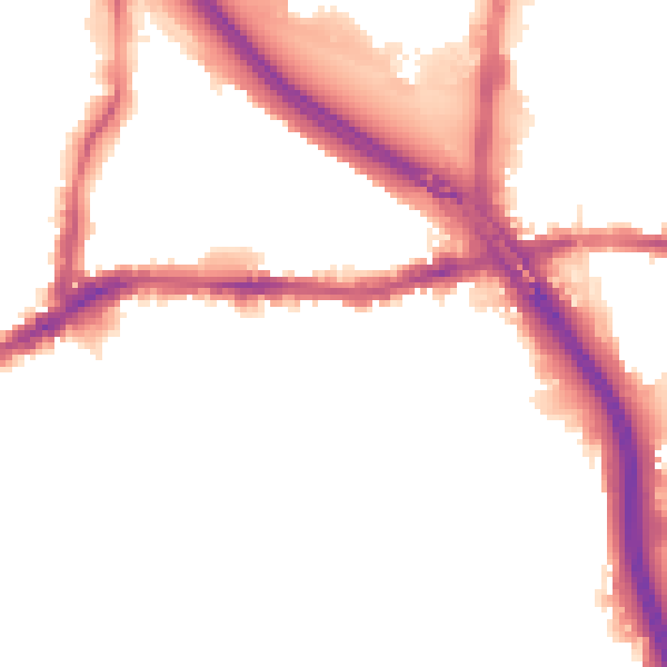 Night-time road noise heatmap for SE10 0LB
