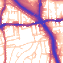 Daytime road noise heatmap for SE10 0LD
