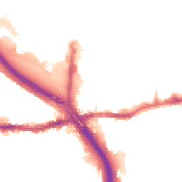 Night-time road noise heatmap for SE10 0RQ