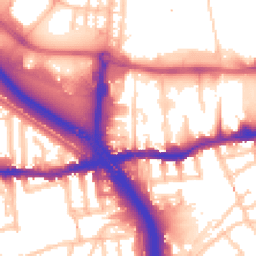 Daytime road noise heatmap for SE10 0RW