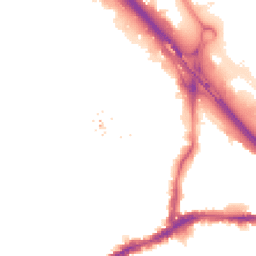 Night-time road noise heatmap for SE10 0TN