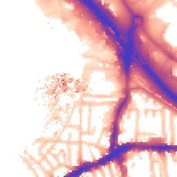 Daytime road noise heatmap for SE10 0UT