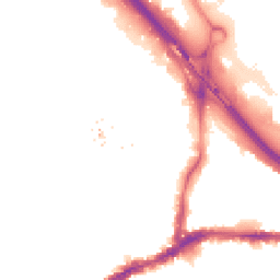 Night-time road noise heatmap for SE10 0UU