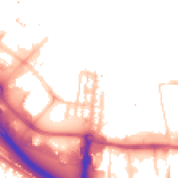 Daytime road noise heatmap for SE10 0XP