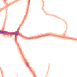 Night-time road noise heatmap for SE10 8AF