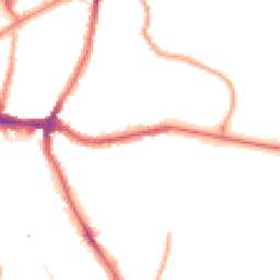 Night-time road noise heatmap for SE10 8AG