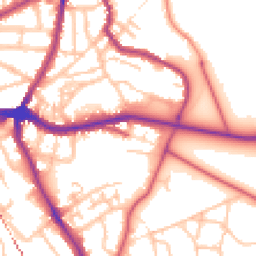 Daytime road noise heatmap for SE10 8AN