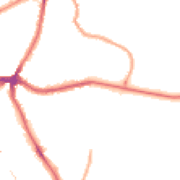 Night-time road noise heatmap for SE10 8AN