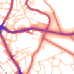 Daytime road noise heatmap for SE10 8AR