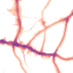 Night-time road noise heatmap for SE10 8BQ