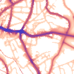 Daytime road noise heatmap for SE10 8FJ