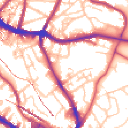 Daytime road noise heatmap for SE10 8FT