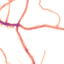 Night-time road noise heatmap for SE10 8GG