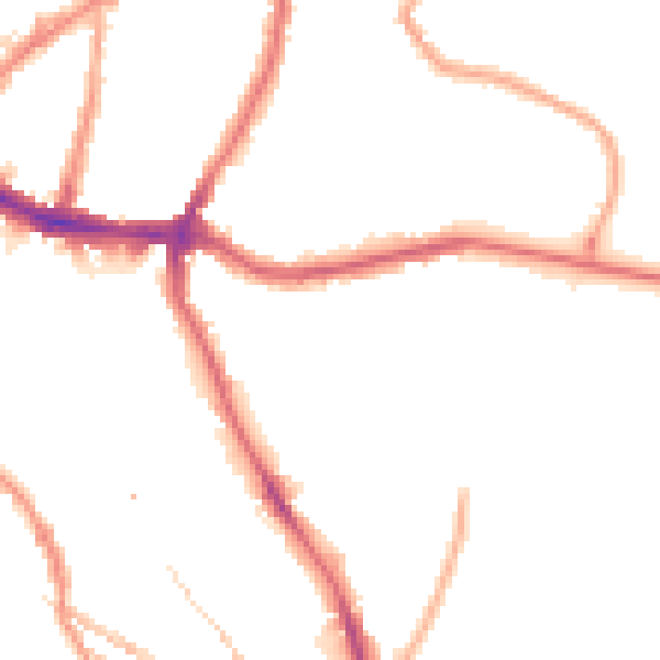 Night-time road noise heatmap for SE10 8GH
