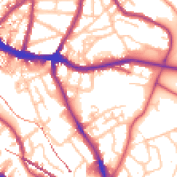 Daytime road noise heatmap for SE10 8GJ