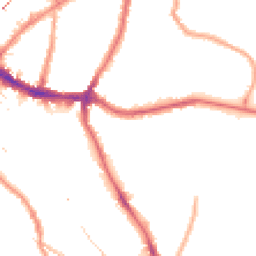 Night-time road noise heatmap for SE10 8GN