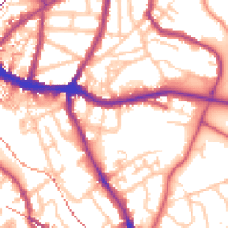 Daytime road noise heatmap for SE10 8GP
