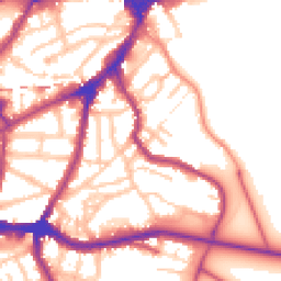 Daytime road noise heatmap for SE10 8GU