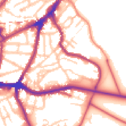 Daytime road noise heatmap for SE10 8HS
