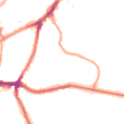 Night-time road noise heatmap for SE10 8HS