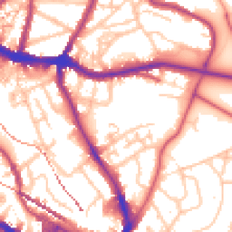 Daytime road noise heatmap for SE10 8LU