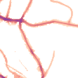 Night-time road noise heatmap for SE10 8LU