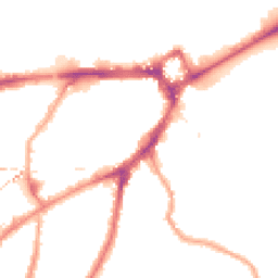 Night-time road noise heatmap for SE10 8NB