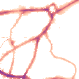 Night-time road noise heatmap for SE10 8NW