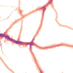 Night-time road noise heatmap for SE10 8NX