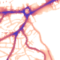Daytime road noise heatmap for SE10 8RX