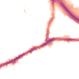 Night-time road noise heatmap for SE10 9AN
