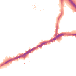 Night-time road noise heatmap for SE10 9AQ