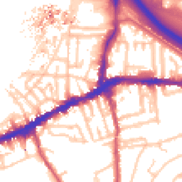 Daytime road noise heatmap for SE10 9EQ