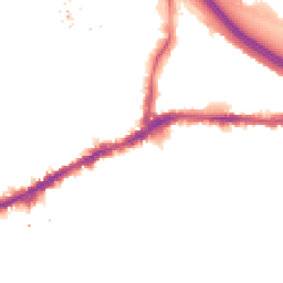 Night-time road noise heatmap for SE10 9ER