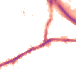 Night-time road noise heatmap for SE10 9GJ