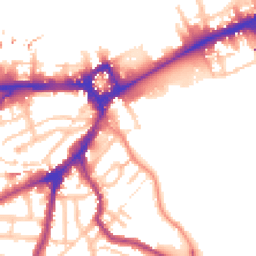 Daytime road noise heatmap for SE10 9JL