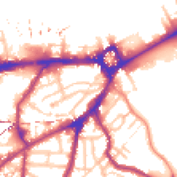 Daytime road noise heatmap for SE10 9JZ