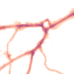 Night-time road noise heatmap for SE10 9JZ