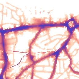 Daytime road noise heatmap for SE10 9LH