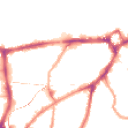 Night-time road noise heatmap for SE10 9LH