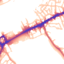 Daytime road noise heatmap for SE10 9NH
