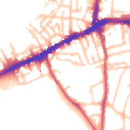 Daytime road noise heatmap for SE10 9XR