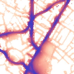 Daytime road noise heatmap for SE11 4AE