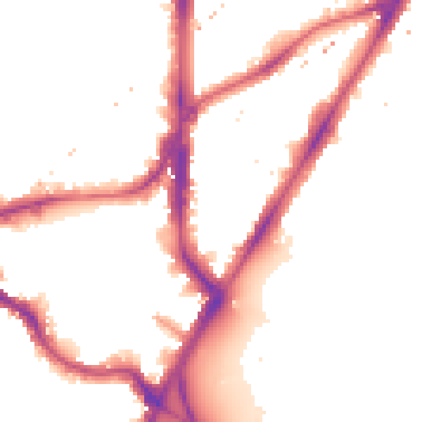 Night-time road noise heatmap for SE11 4AG