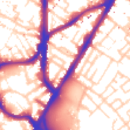 Daytime road noise heatmap for SE11 4AH